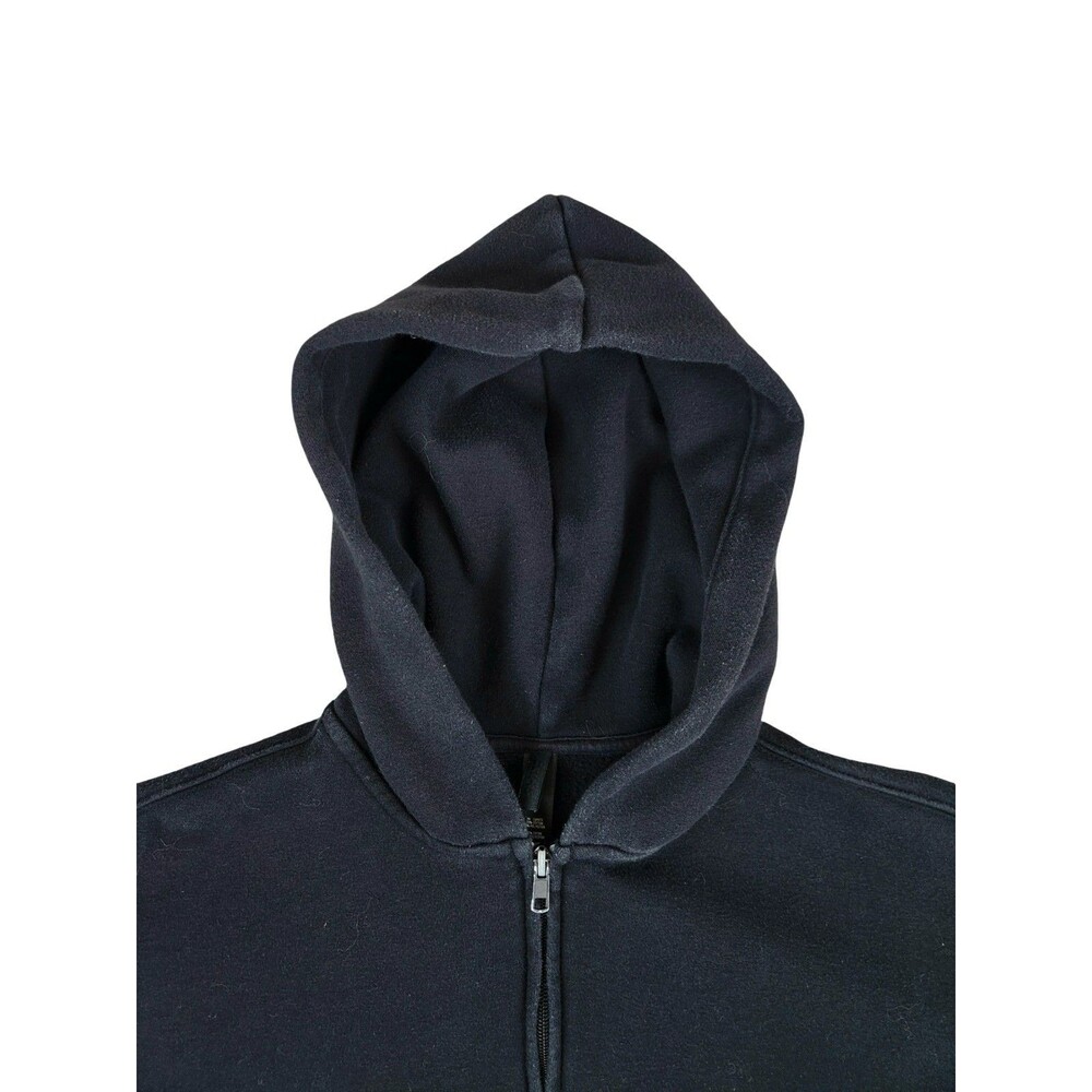 Skims Cotton Fleece Classic Zip Up Hoodie Jacket Onyx Black Women's Small - Picture 3 of 10